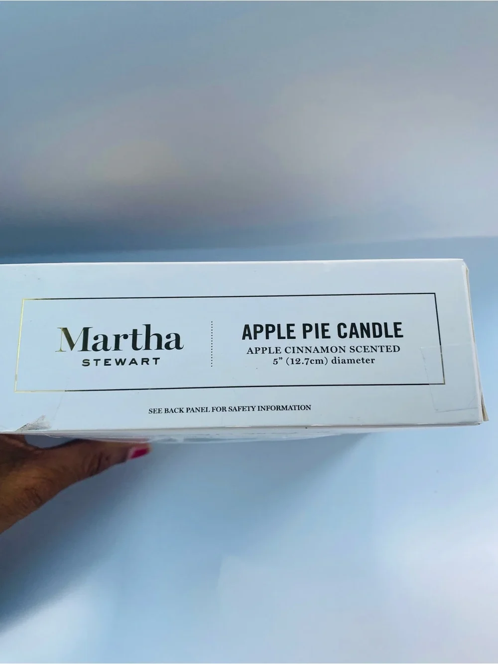 Martha Stewart Home Apple Cinnamon Pie lattice scented Candle 5